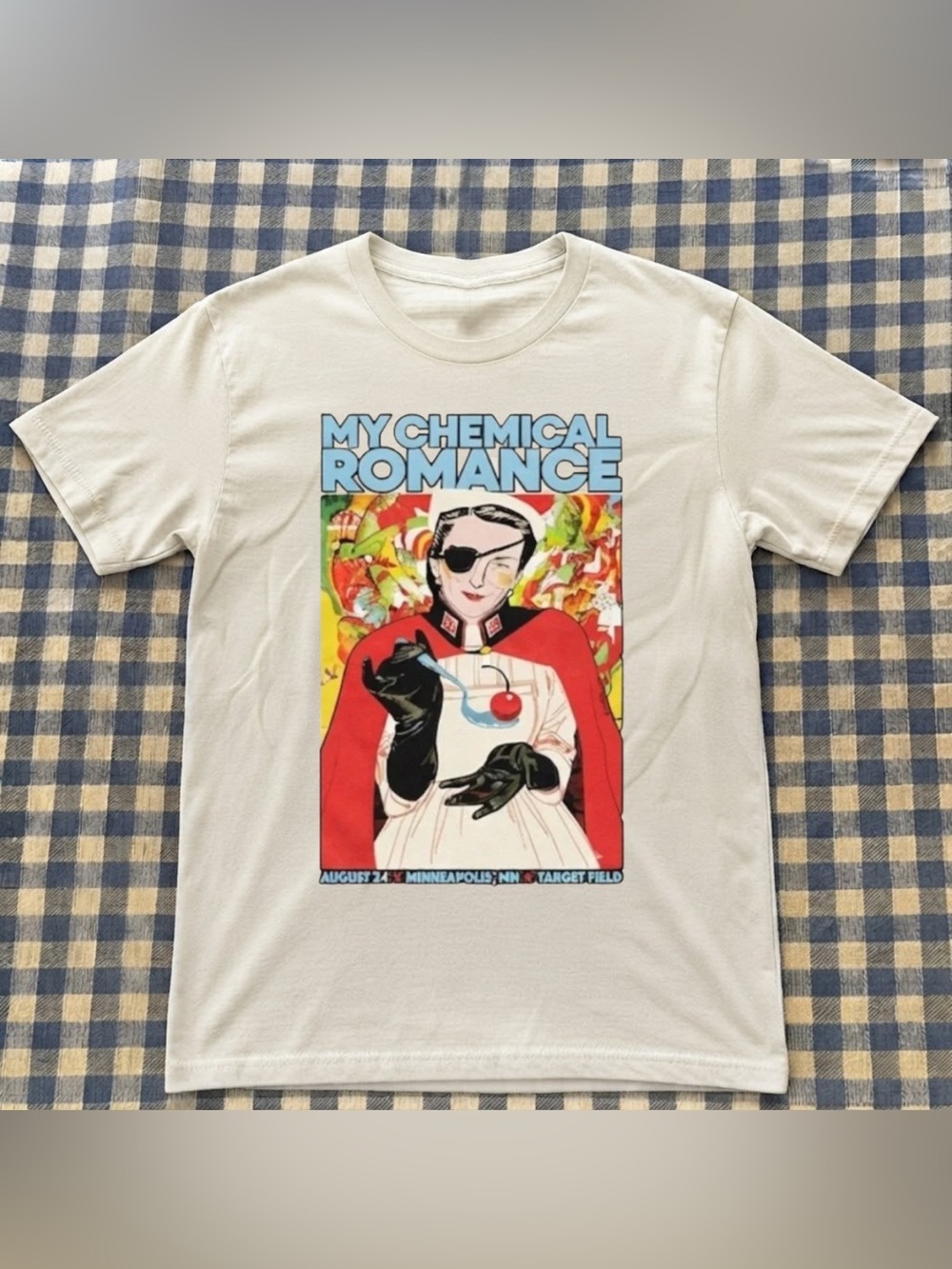 Vintage Chemical Romance Graphic Tee - White Retro 70s